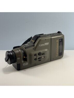 Vintage Canon E80 Canovision 8 8mm Camcorder 6x Zoom [UNTESTED - PARTS/REPAIR]